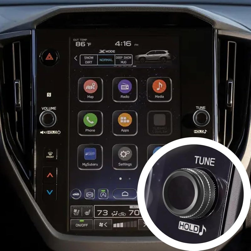 HDUFC 5pcs for Subaru Crosstrek/Impreza 2024 2025, Forester 2025, Legacy Outback 2020-2025, WRX, Ascent Volume Adjustment Knob, Mirror Knob Cover, Start Button Cover/Ring (Black) - Image 4